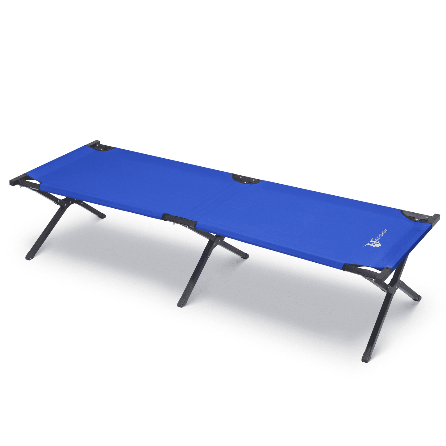 Magshion Folding Camping Cot Military Cot, Portable Tent Sleeping Cot with Carrying Bag for Outdoor Hiking, 330lbs Load Capacity, Blue