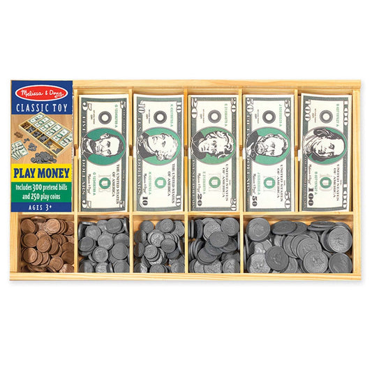 Melissa And Doug Classic Toy Play Money Set