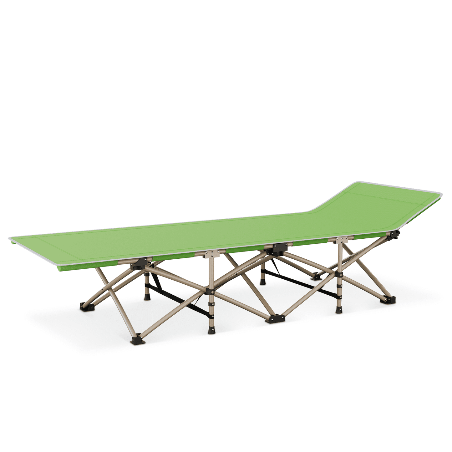 MoNiBloom Foldable Camping Cot, Sleeping Bed Portable Folding Bed for Adults with Carry Bag, Green