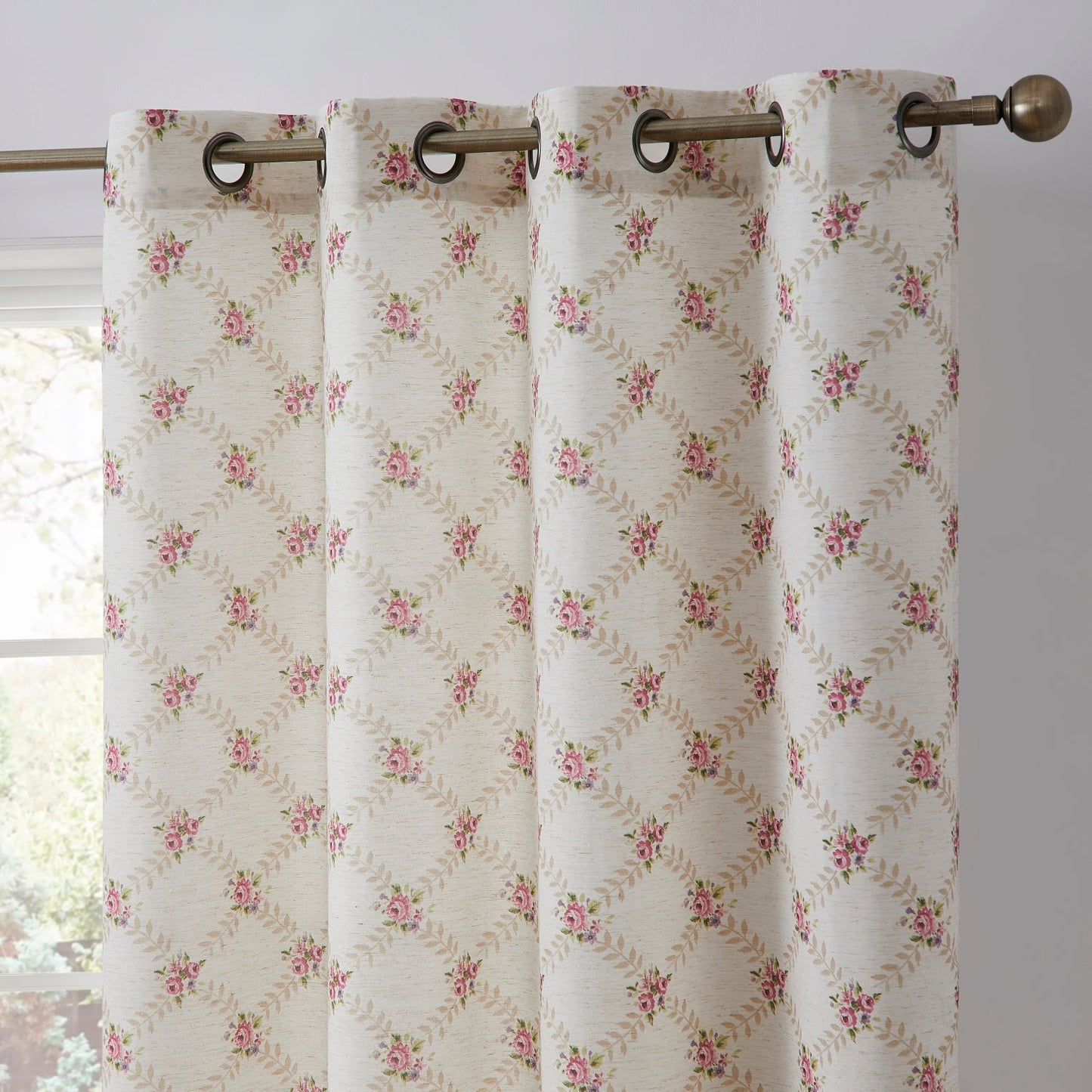 Morgan Floral Grommet Curtains
