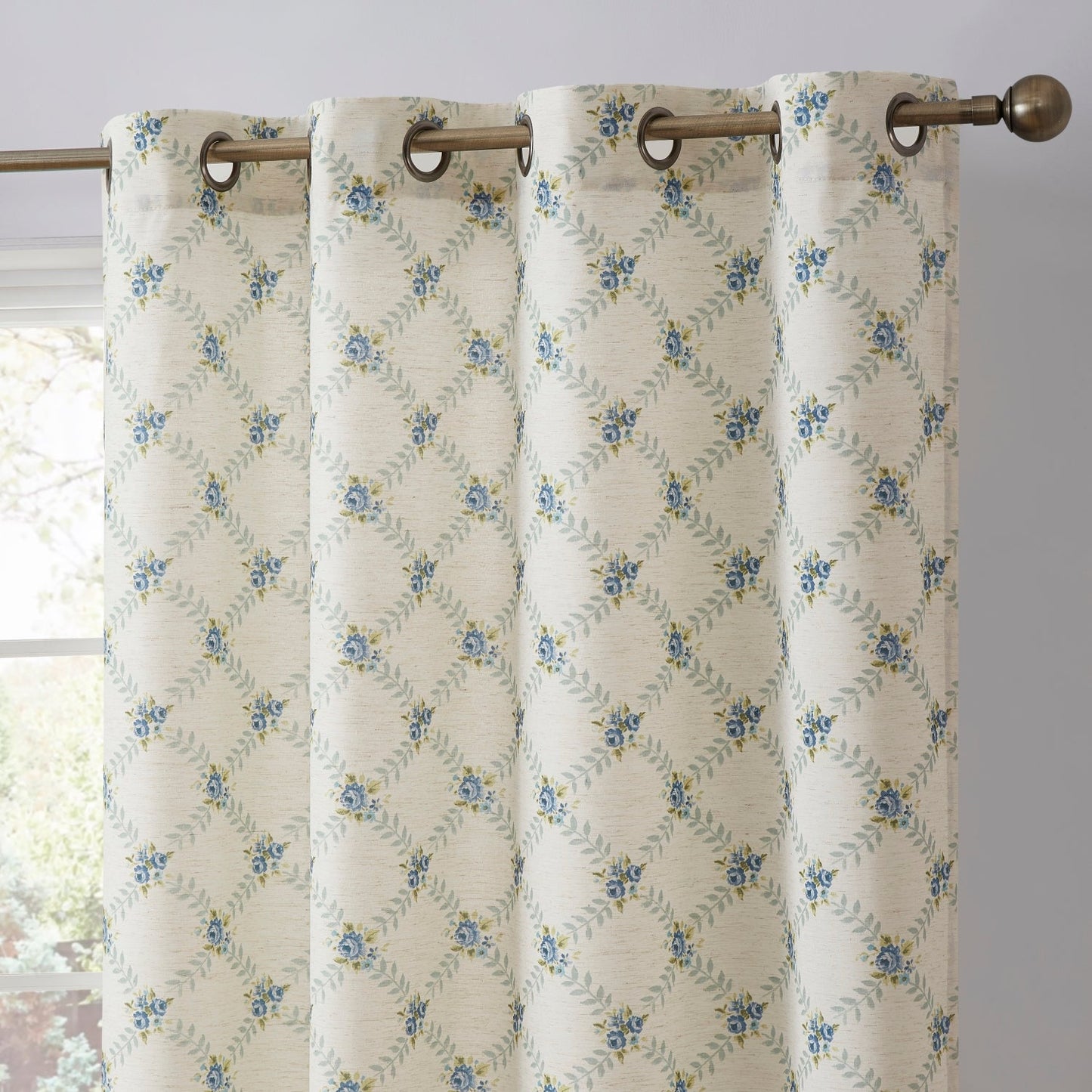 Morgan Floral Grommet Curtains
