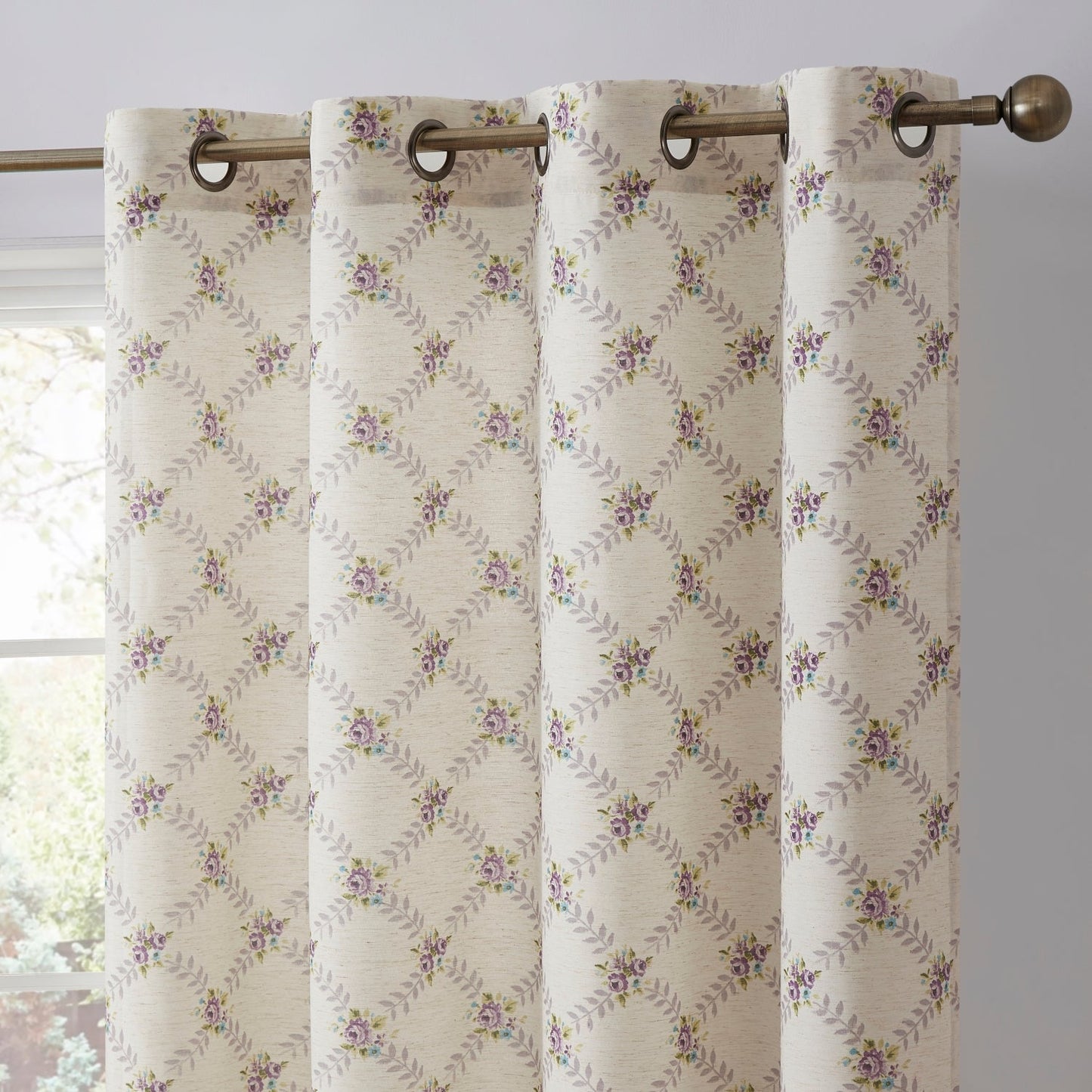 Morgan Floral Grommet Curtains
