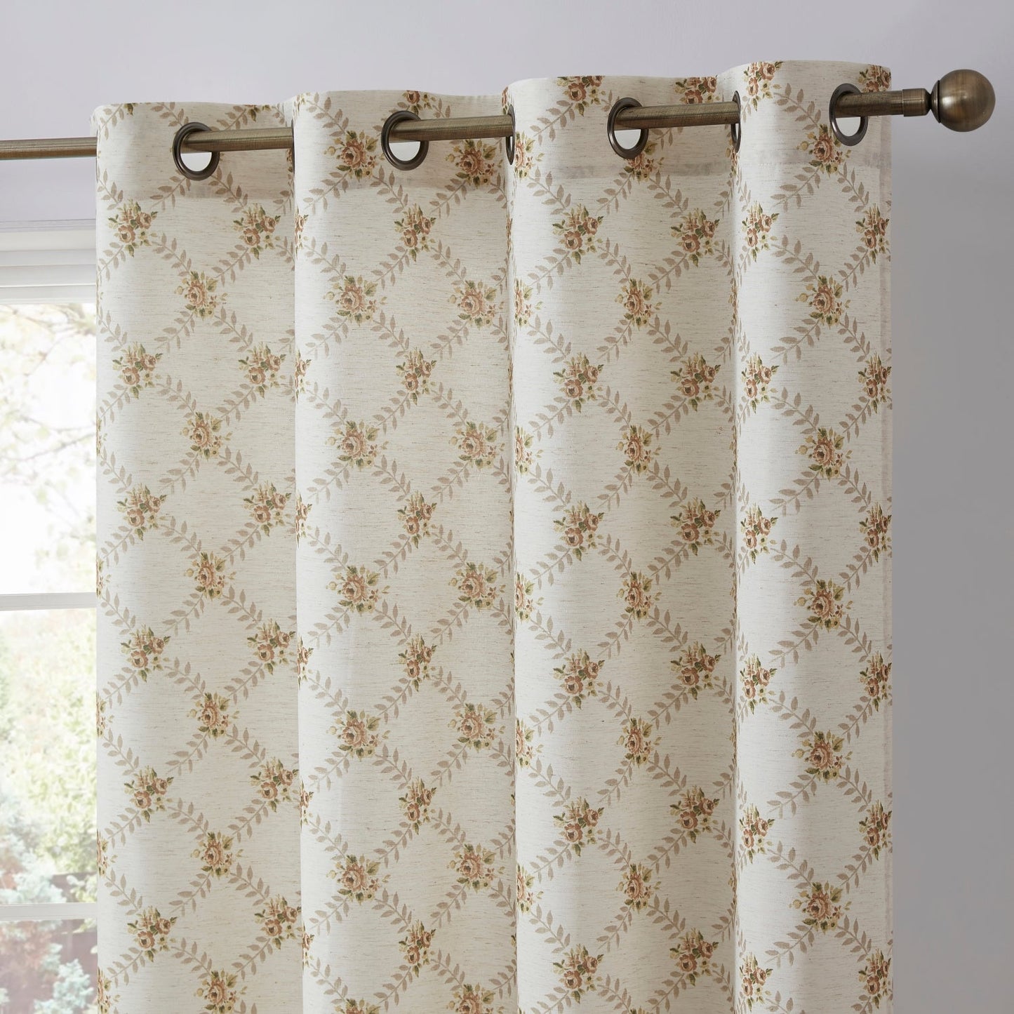 Morgan Floral Grommet Curtains