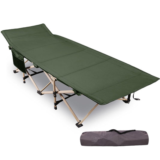 REDCAMP Folding Camping Cots for Adults Heavy Duty, 28' Extra Wide Sturdy Portable Sleeping Cot for Camp Office Use, Green