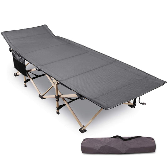 Redcamp Camping Cot Foldable for Adults, Heavy Duty Portable Sleeping Cot Bed with Storage Bag, Gray