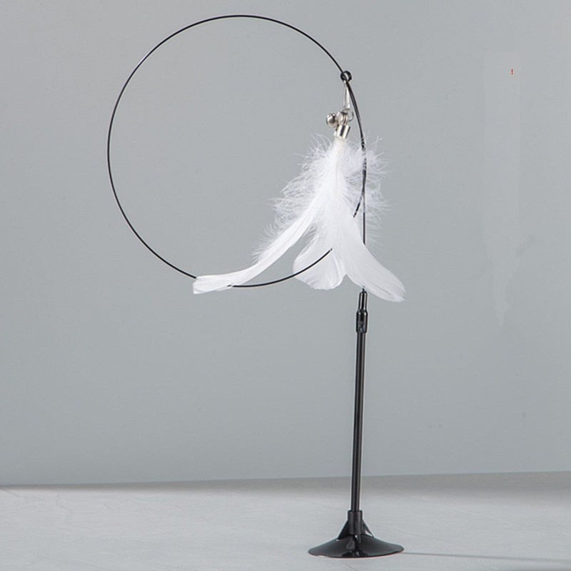 Interactive Feather Tease Toys for Cats GROOMY