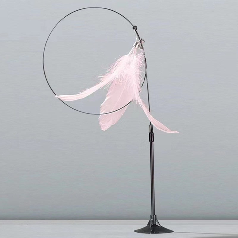 Interactive Feather Tease Toys for Cats GROOMY