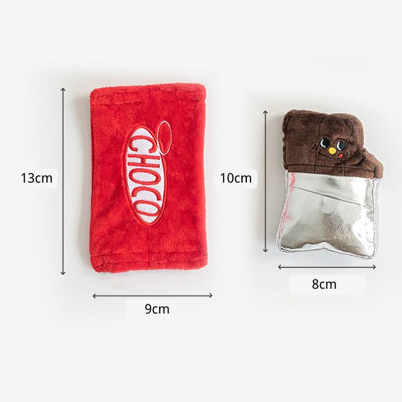 Squeaky Chocolate Bar Pet Toy GROOMY