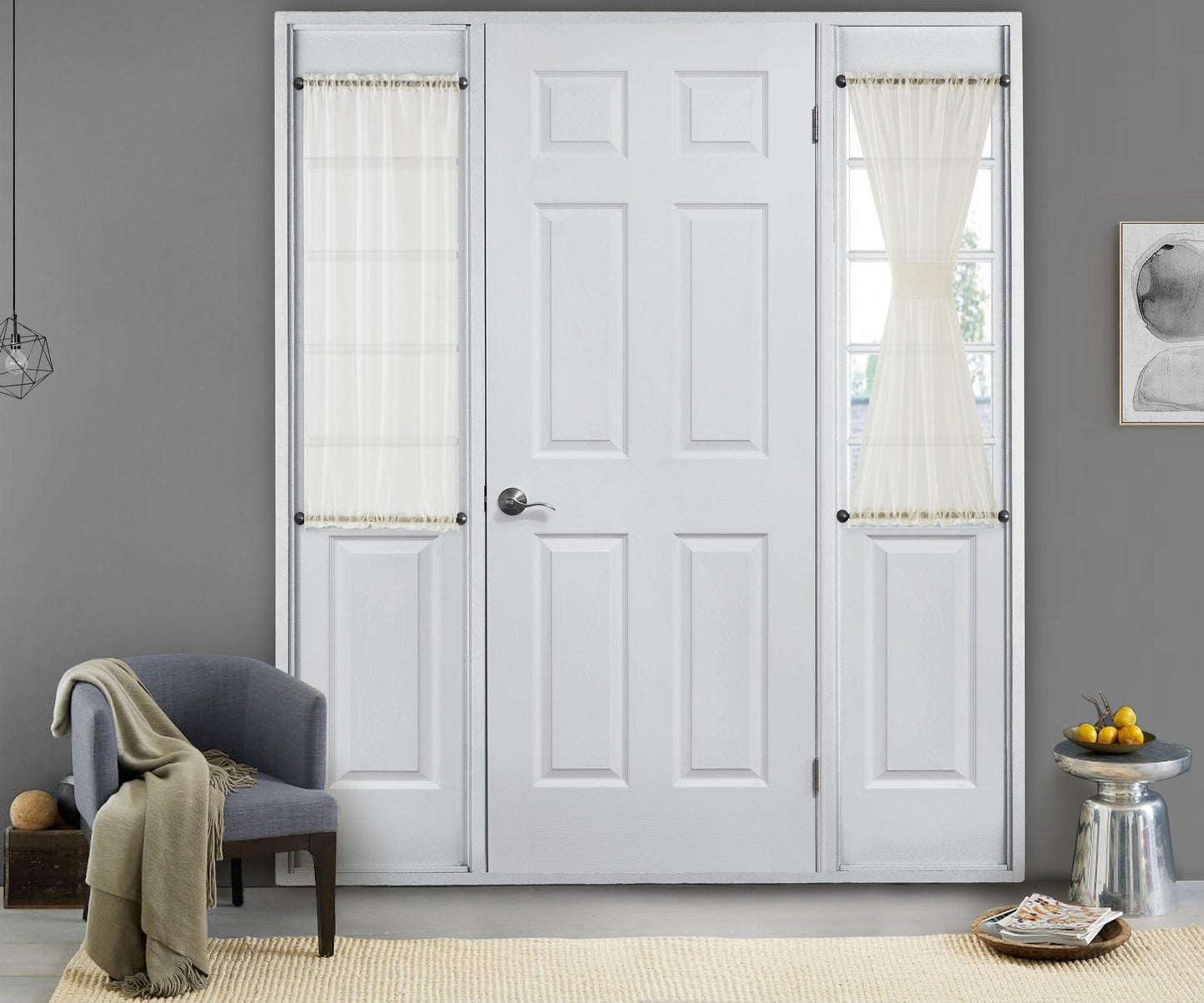 Sheer French Door Curtains