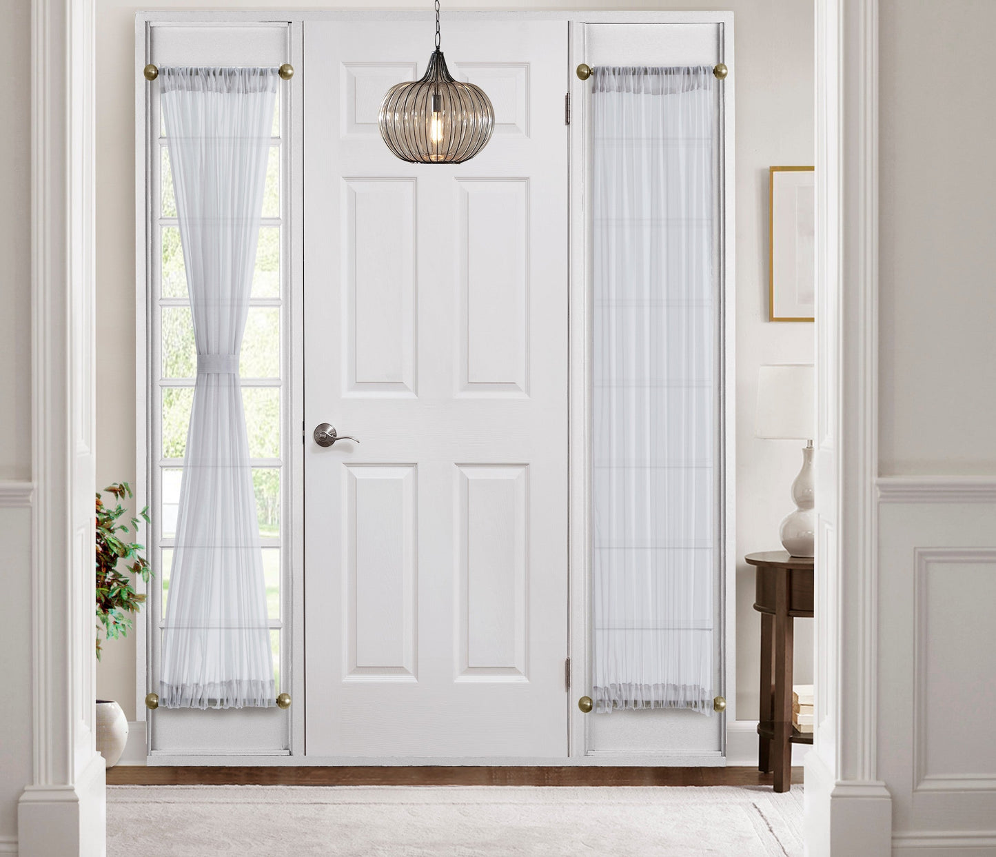 Sheer French Door Curtains