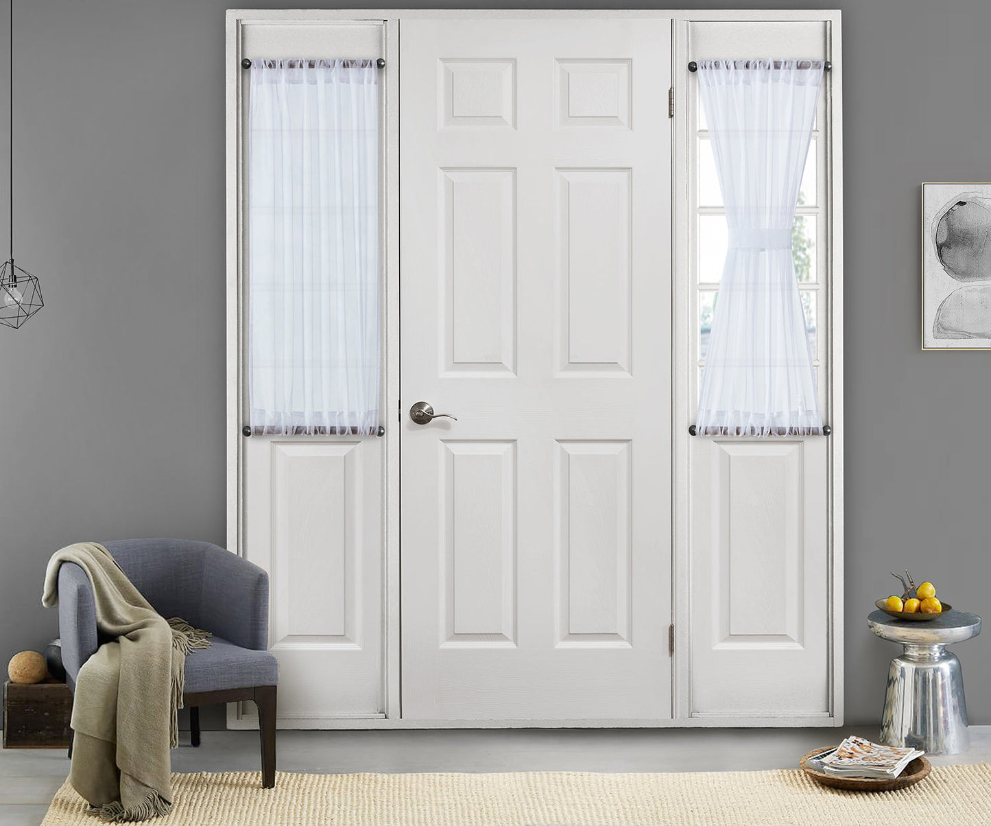 Sheer French Door Curtains