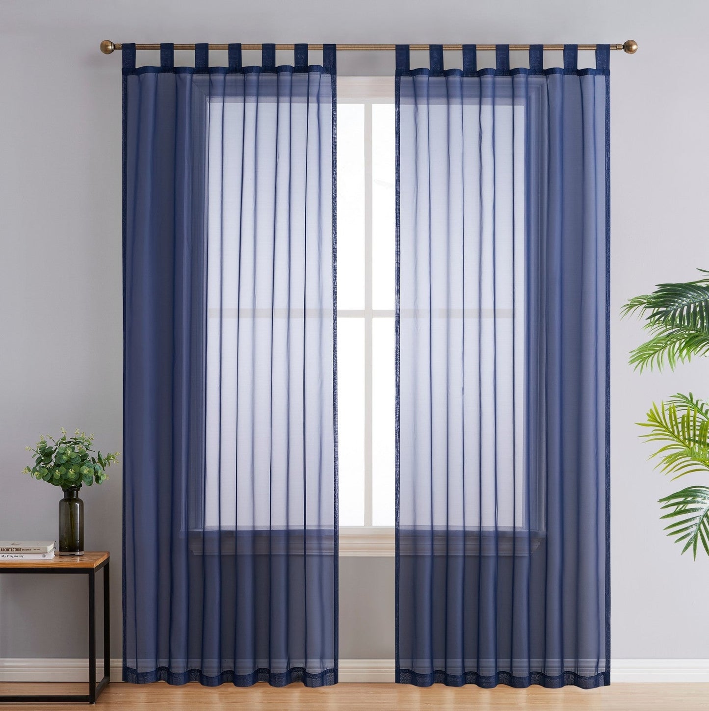 Lucento Sheer Tab Top Curtain Panels