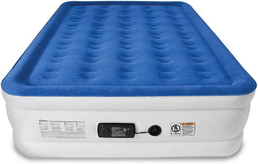 SoundAsleep Dream Series Air Mattress with ComfortCoil Technology & Internal Built In High Capacity Pump - Queen Size