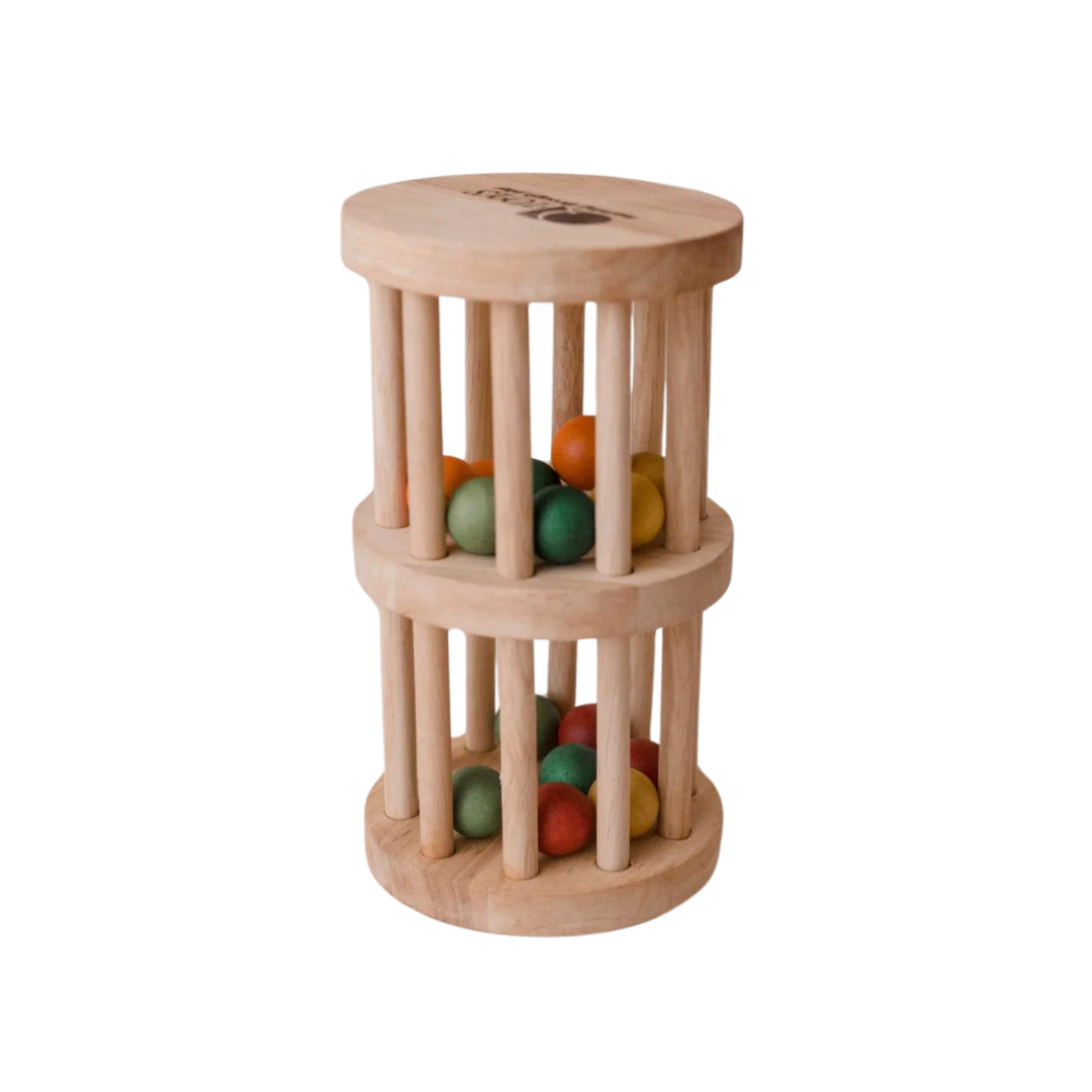 Mini Wooden Rainmaker - Baby Sensory Toy