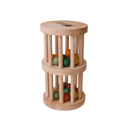 Mini Wooden Rainmaker - Baby Sensory Toy