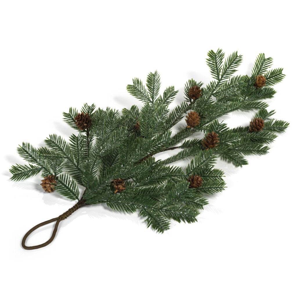 Frosted Spruce Bunch w/Pinecones