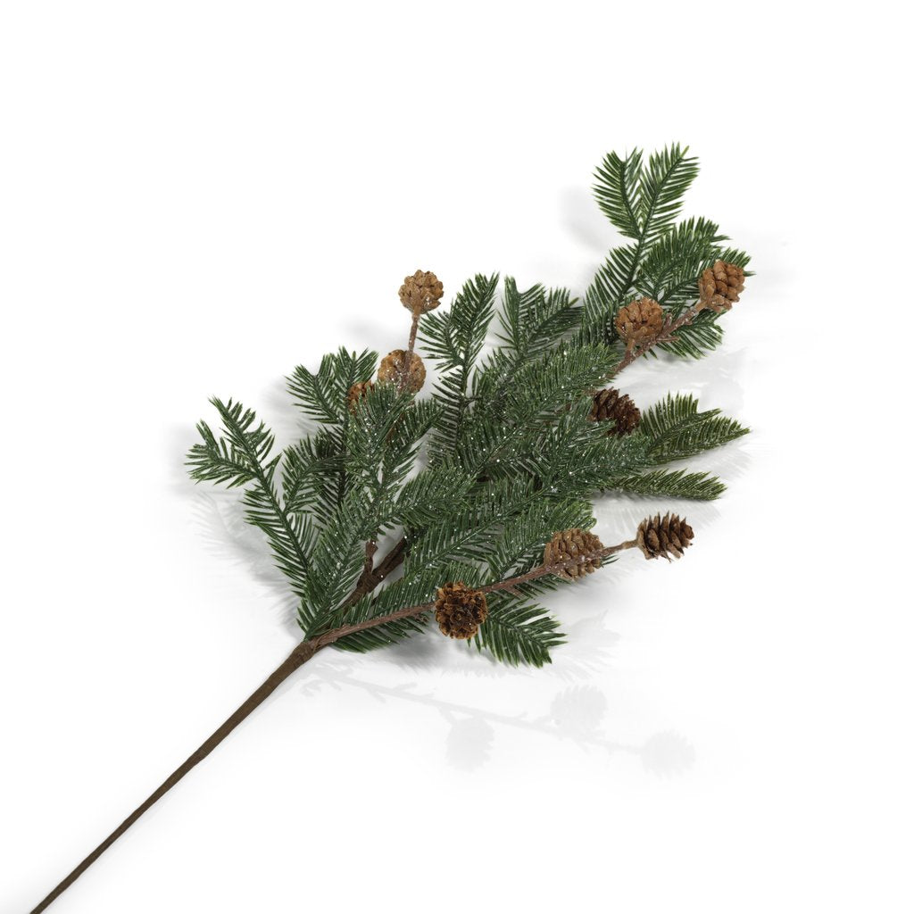 Frosted Spruce Bunch w/Pinecones