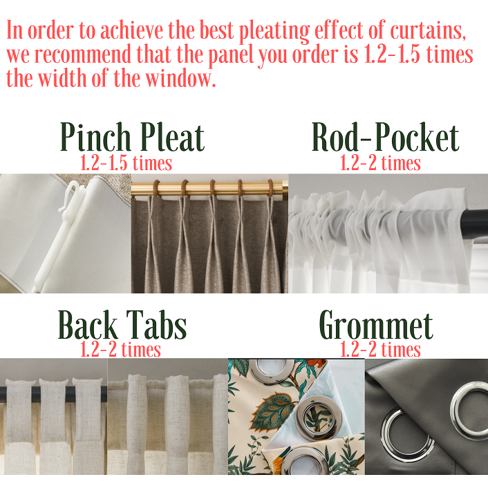 Silk Style 90% Blackout Curtain, Customize Size/Head, 1 Panel