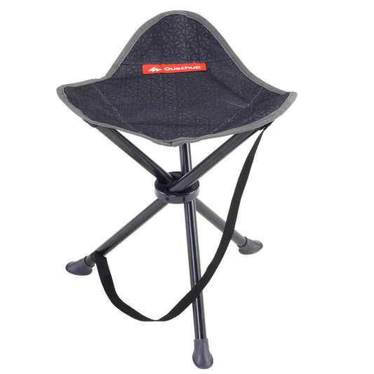 Decathlon Quechua Camping Stool, Black, 2.2 Lbs