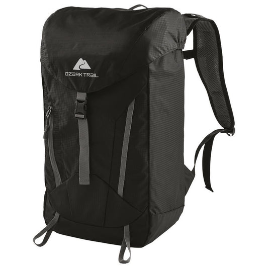 Hiking Backpack 28L Hydration Port Spacious Compartment, Black