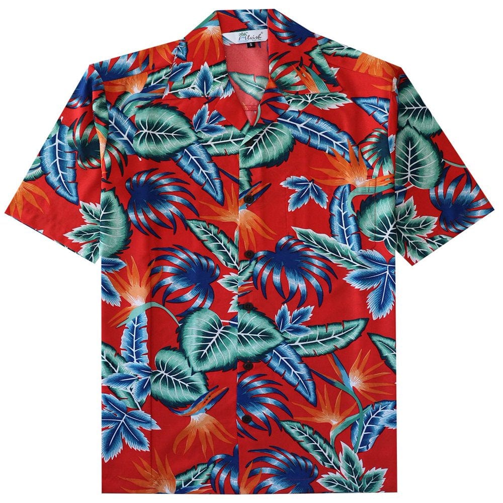 Aloha Hawaiian Shirts for Men 57 Flower Dress for Tropical Party Turquoise 4XL