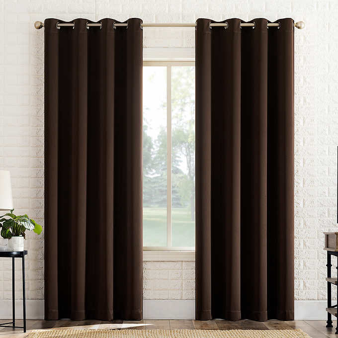 Sun Zero Broderick Theater Grade Blackout Curtains, 2-pack