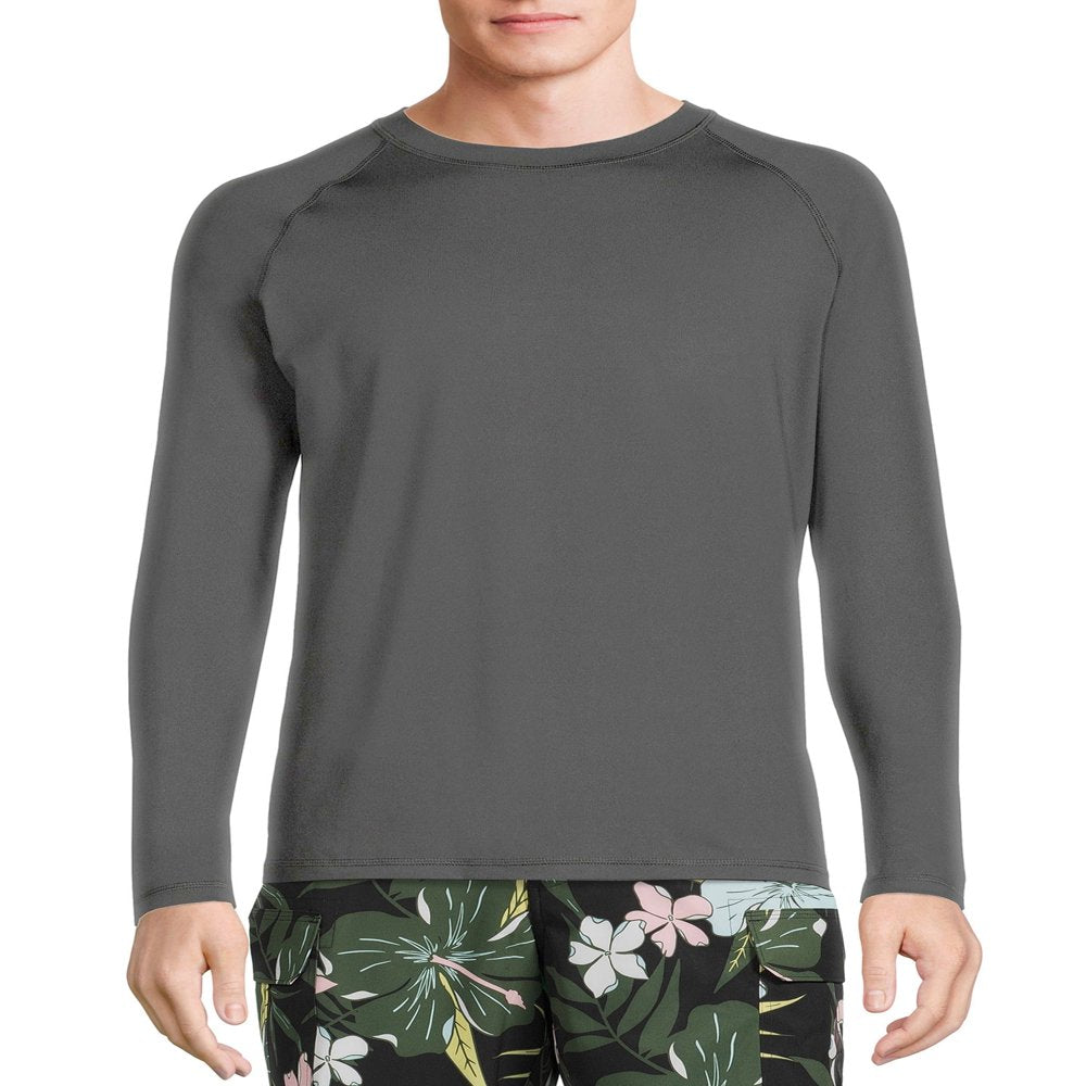 George Men'S and Big Men'S Long Sleeve Rash Guard, Sizes up to 5XL
