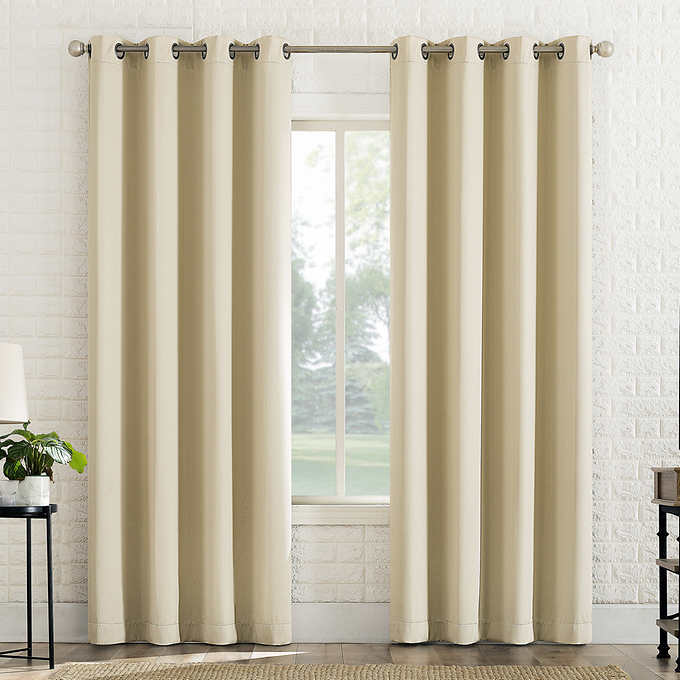 Sun Zero Broderick Theater Grade Blackout Curtains, 2-pack