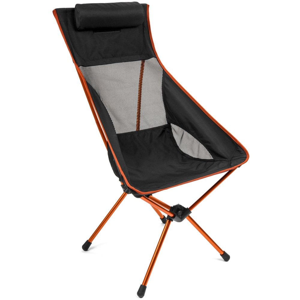 Cascade Mountain Tech Outdoor High Back Lightweight Camp Chair with Headrest and Carry Case - Green