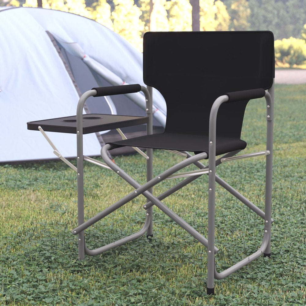 Flash Furniture Steel Camping Chair, Gray
