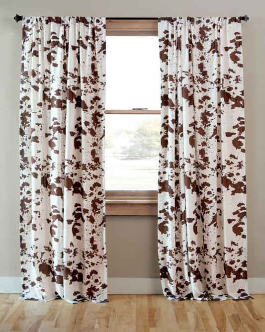 Cowhide Curtain Panels