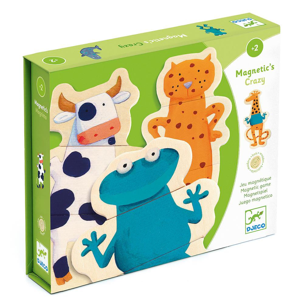 Mix & Match Wooden Magnets - Crazy Animals