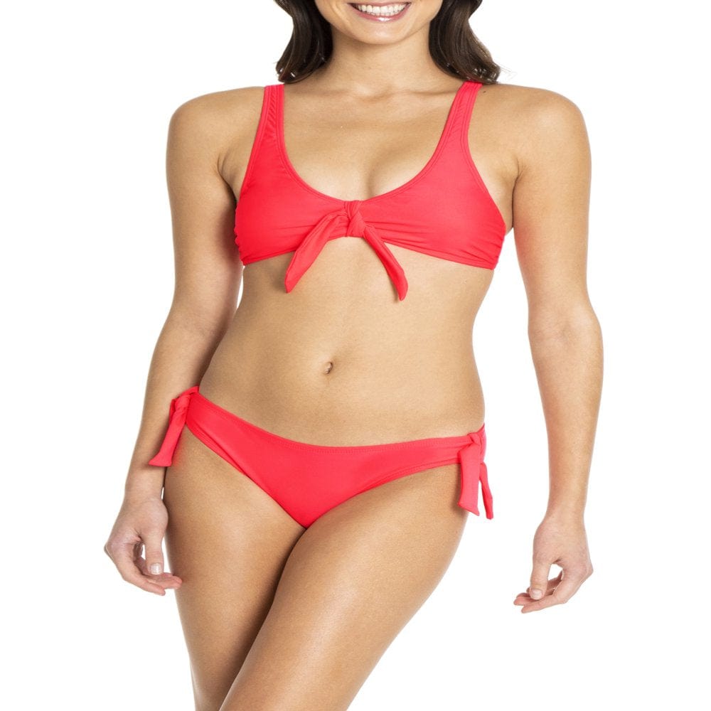 Cyn & Luca Juniors' Bailey Tie Front Swimsuit Bikini Top