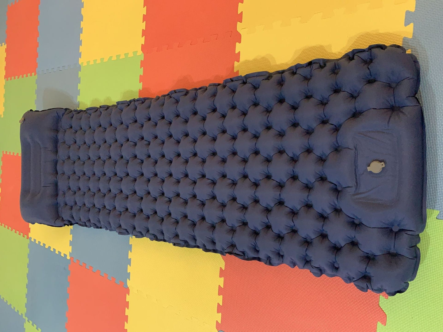 Outdoor Camping Travel Portable Inflatable Cushion Built-in Foot Inflatable - Blue Force Sports