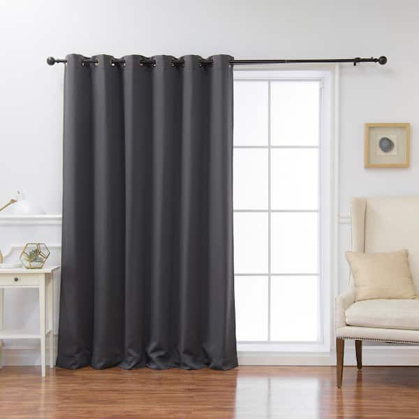 80" x 84" Blackout Curtain Thermal Insulated, Dark Grey