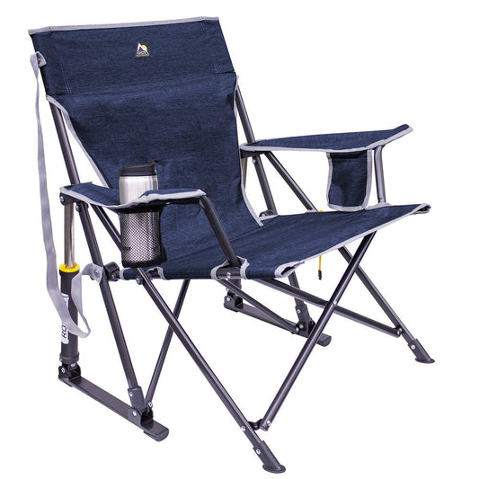 GCI Outdoor Kickback Rocker, Heathered Indgo, Adult