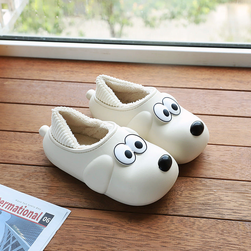 Cute Dog Winter Slippers