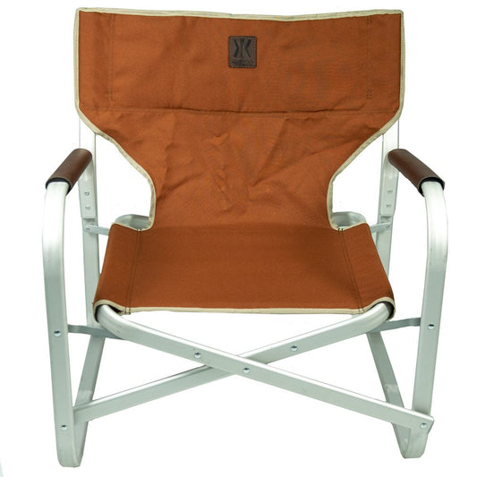 Kijaro Anza-Borrego Orange Repreve Fabric Native Adult Low Pro Director'S Camping Chair