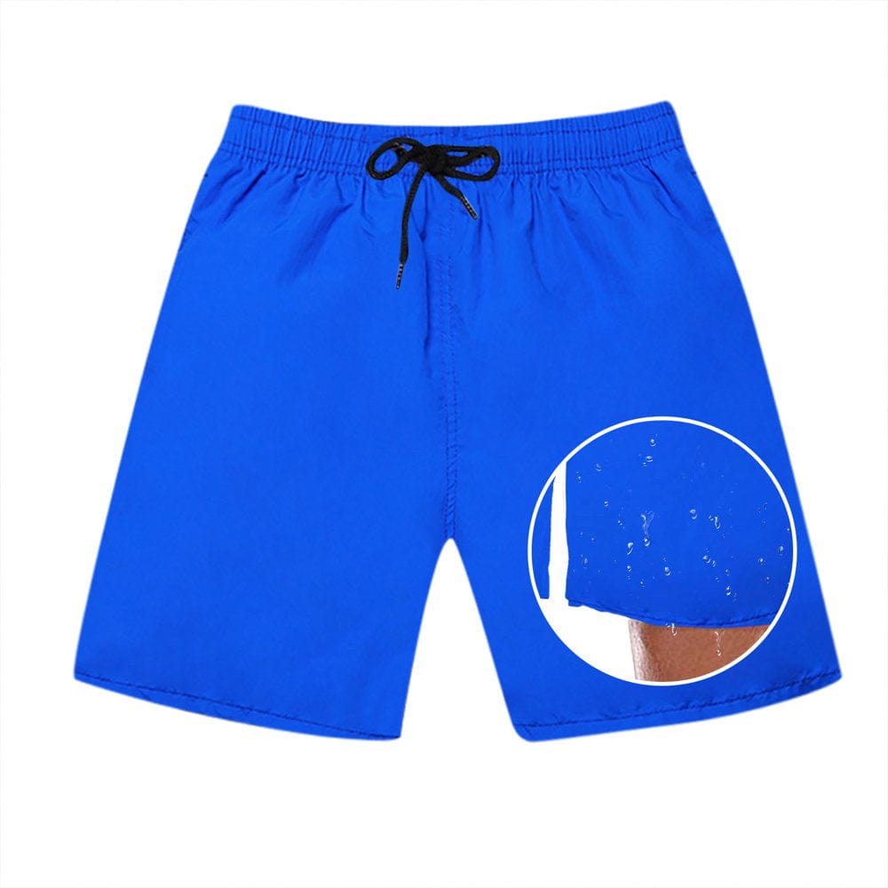 EZA Men'S Tasron Quick Dry Waterproof Plain Color Straight Beach Shorts Speedos Swim Trunks