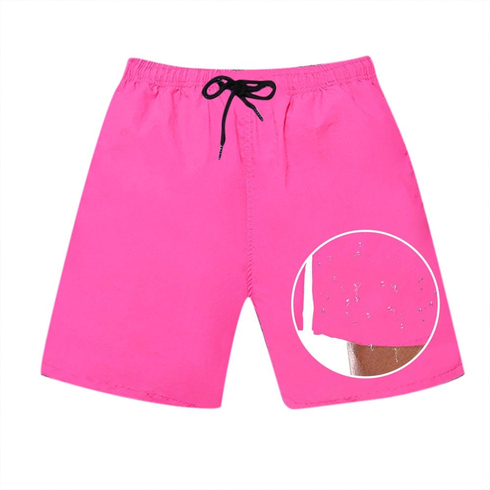 EZA Men'S Tasron Quick Dry Waterproof Plain Color Straight Beach Shorts Speedos Swim Trunks