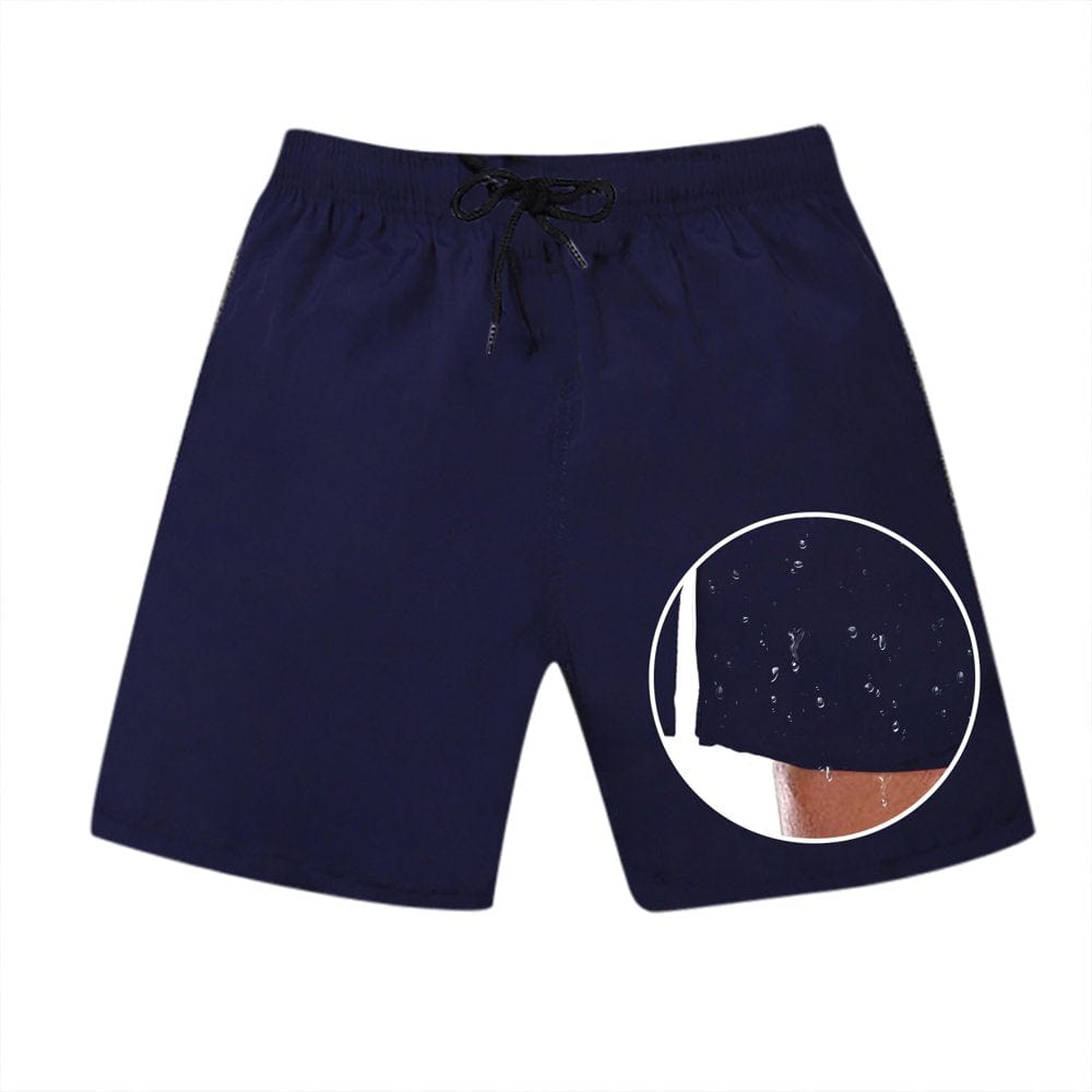 EZA Men'S Tasron Quick Dry Waterproof Plain Color Straight Beach Shorts Speedos Swim Trunks