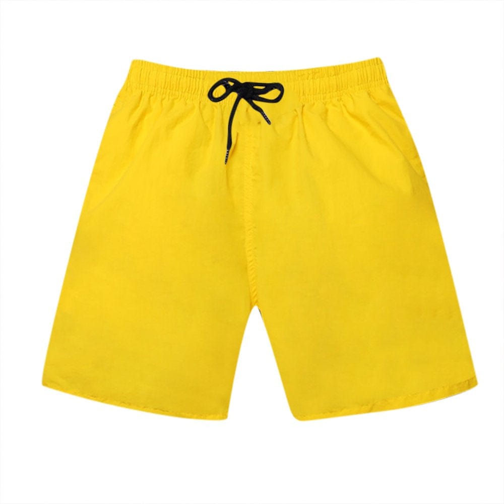 EZA Men'S Tasron Quick Dry Waterproof Plain Color Straight Beach Shorts Speedos Swim Trunks