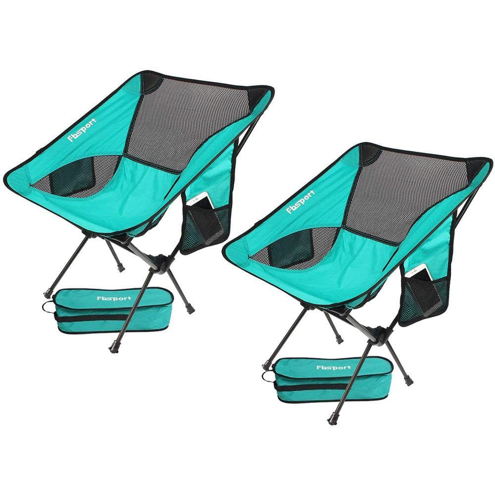 Fbsport Small Folding Camping Chairs for Car Camping Trip, Camping Chairs in Sports& Outdoors,Adult Portable Chairs Lawn Chairs with Carry Bag, Red,2 Packs