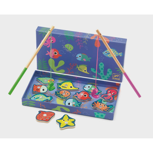 Wooden Magnetic Game - Fishing Color