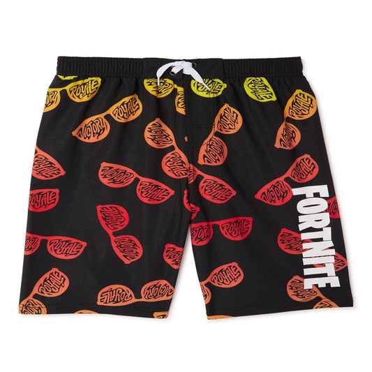 Fortnite Boys Victory Royale Gradient Sunglasses Print Swim Trunks with UPF 50+ Protection, Sizes M-XL