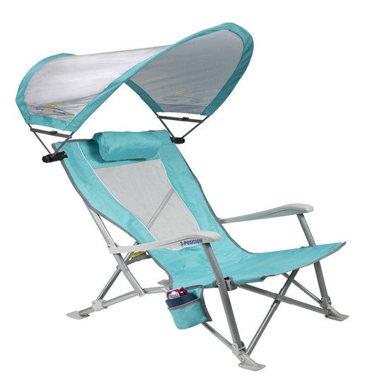 GCI Waterside Sunshade Recliner, Seafoam Green