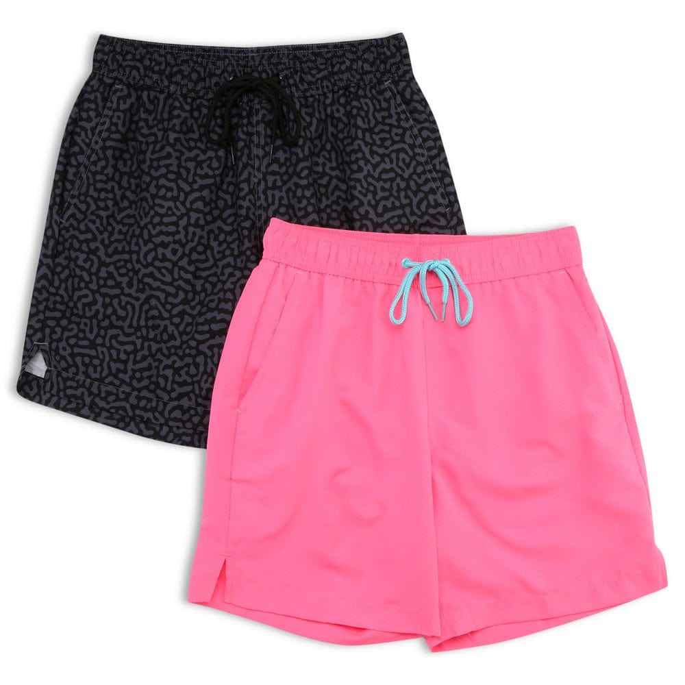 George Men'S and Big Men'S 6" Basic Swim Shorts, 2-Pack, up to Size 5XL