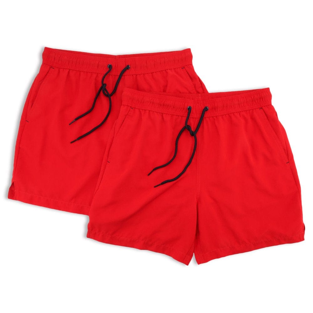 George Men'S and Big Men'S 6" Basic Swim Shorts, 2-Pack, up to Size 5XL