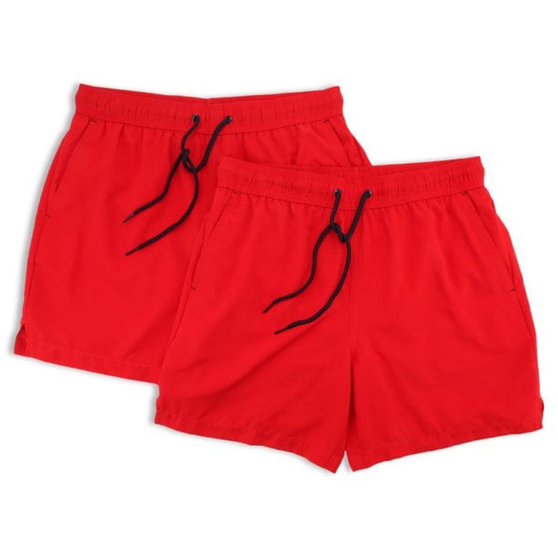 George Men'S and Big Men'S 6" Basic Swim Shorts, 2-Pack, up to Size 5XL