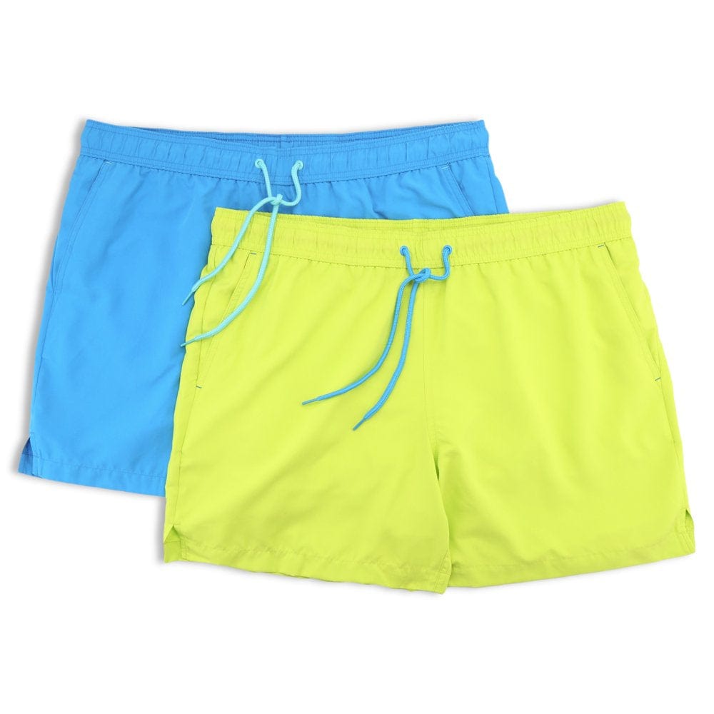 George Men'S and Big Men'S 6" Basic Swim Shorts, 2-Pack, up to Size 5XL
